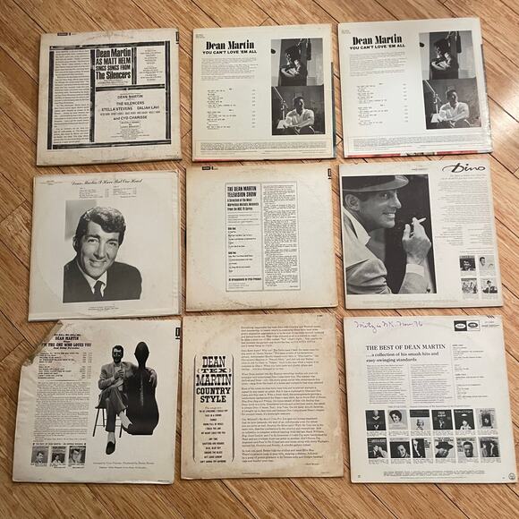 Lot of 9 Dean Martin LPs vintage vinyl records crooner pop - Picture 3 of 3
